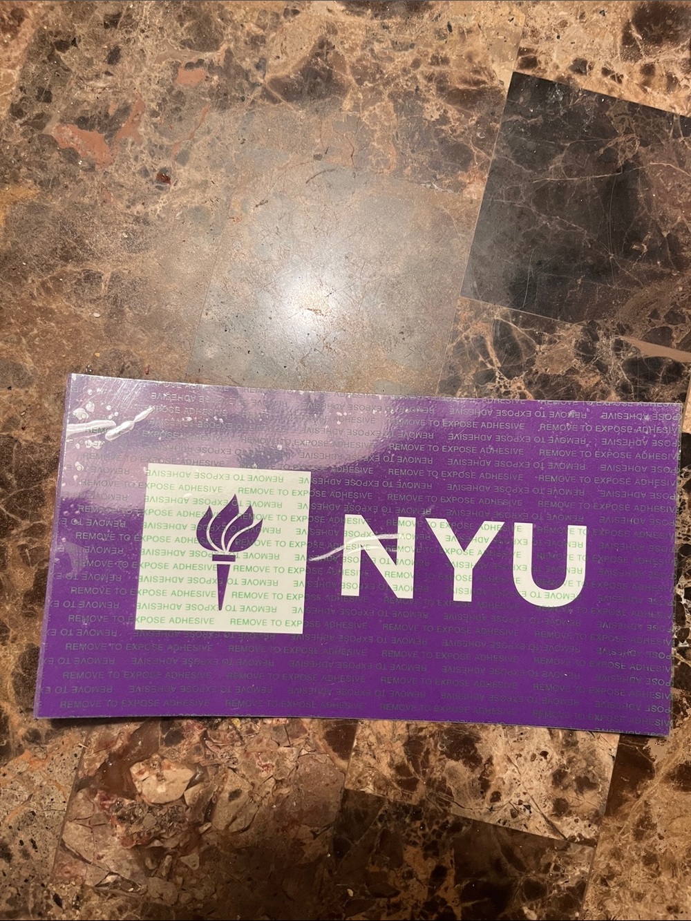 NYU Purple Sticker Decal